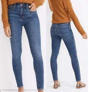 Madewell 10” high rise skinny jeans 34T